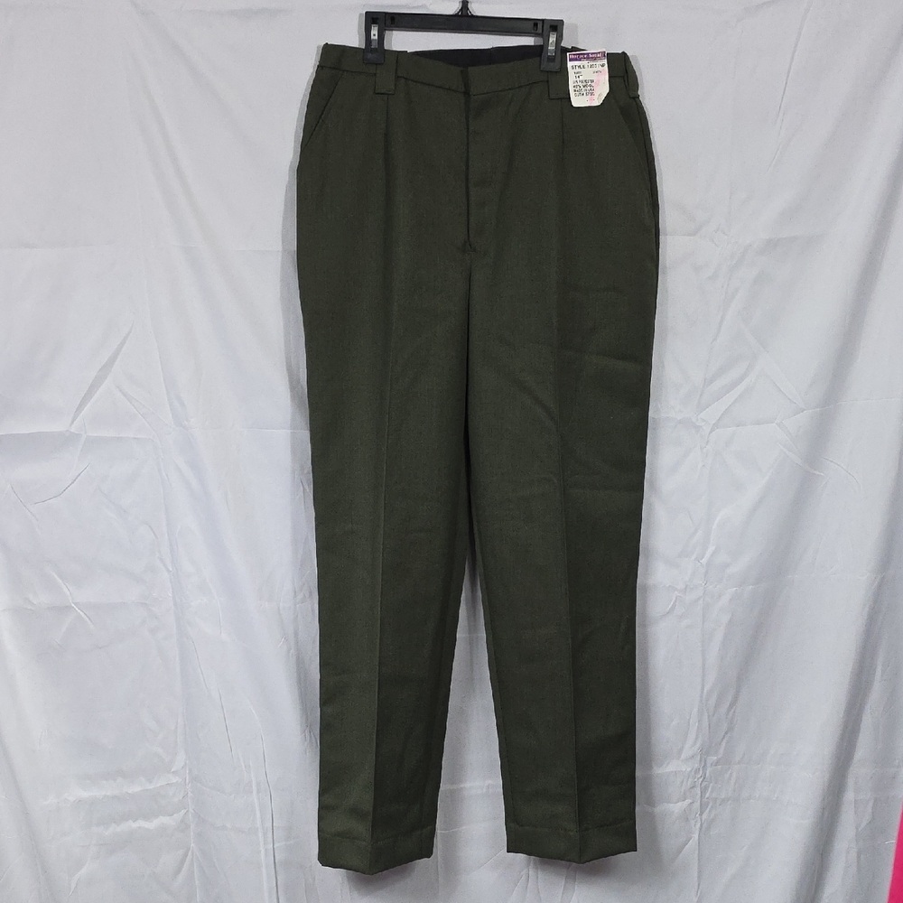 Horace Small Professional Apparel Women's Olive Green Vintage Pants 14T